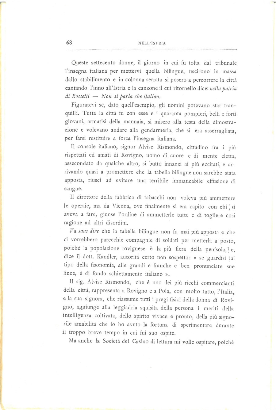 Nell'Istria : con quindici illustrazioni dal vero · Str. 68