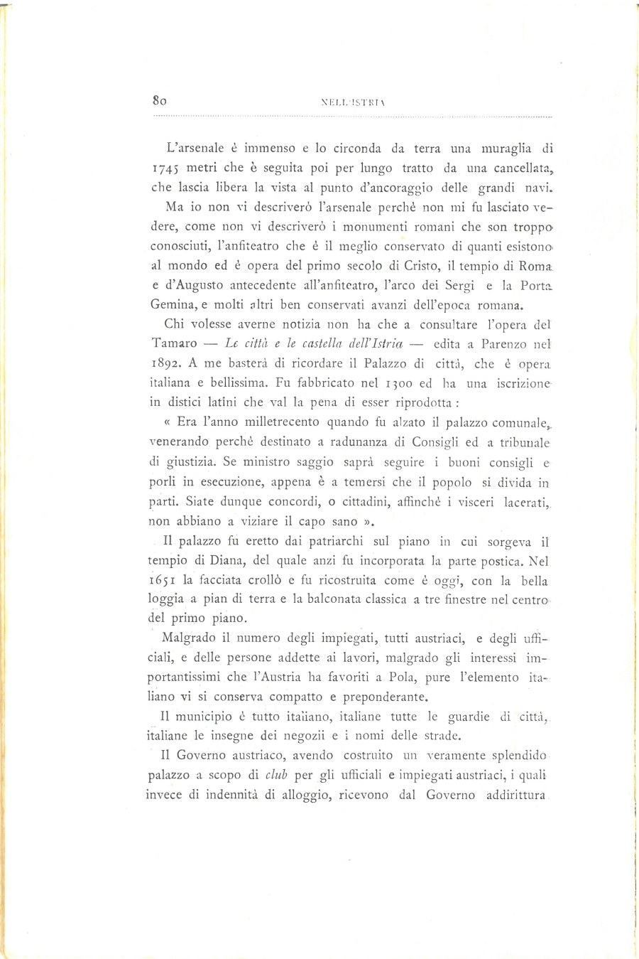 Nell'Istria : con quindici illustrazioni dal vero · Str. 80