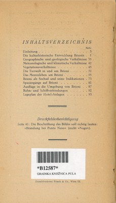 Führer durch Brioni · Str. 98