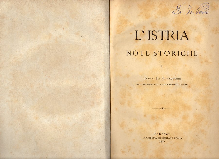 L'Istria : note storiche