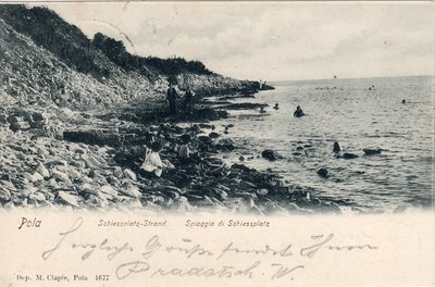 Pola : Schiessplatz-Strand = Spiaggia di Schiessplatz
