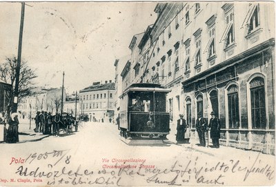 Pola : Via Circonvallazione = Circonvallazione Strasse