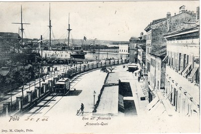 Pola : Riva all'Arsenale = Arsenals-Quai