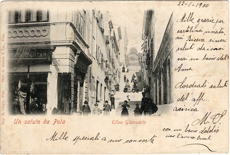 Un saluto da Pola : Clivo Gianuario