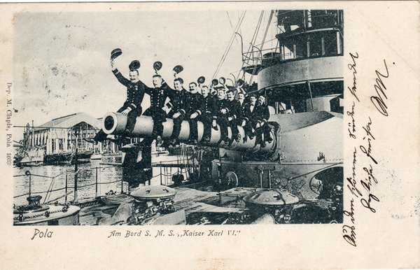 Pola : am Bord S. M. S. "Kaiser Karl VI."