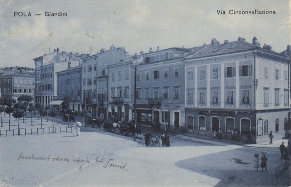 Pola : Giardini : Via Circonvallazione
