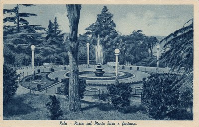Pola : Parco sul Monte Zaro e fontana
