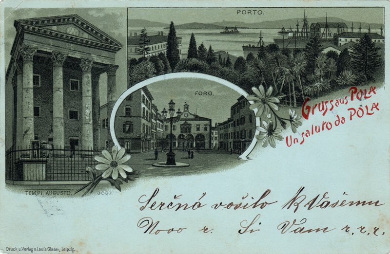 Gruss aus Pola = Un saluto da Pola