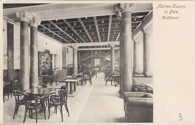 Marine-Kasino in Pola : Kaffeesaal