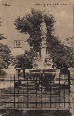 Pola : Piazza Alighieri : fontana