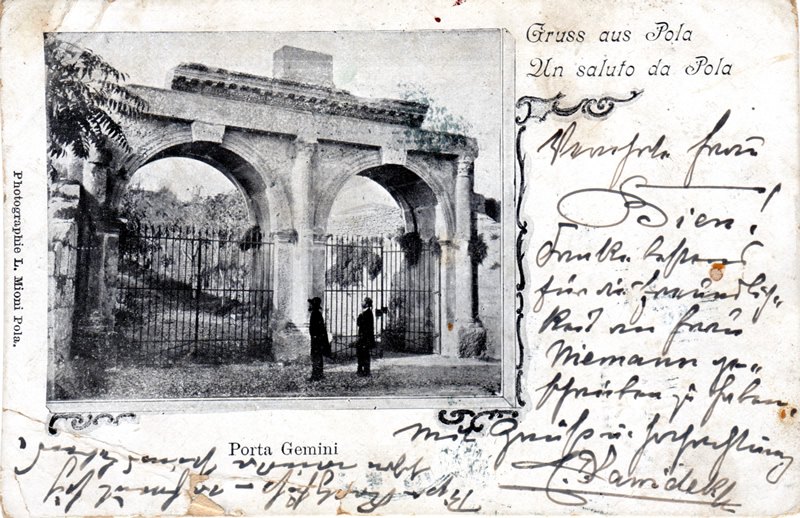 Gruss aus Pola = Un saluto da Pola : Porta Gemini