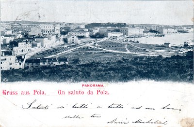 Gruss aus Pola = Un saluto da Pola : panorama